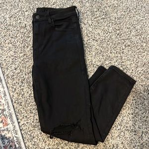 American Eagle Super Hi-Rise Jegging Black Extra Short